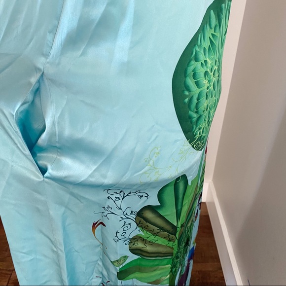 Custo Barcelona Graphic Silk Maxi Dress - Picture 7 of 16